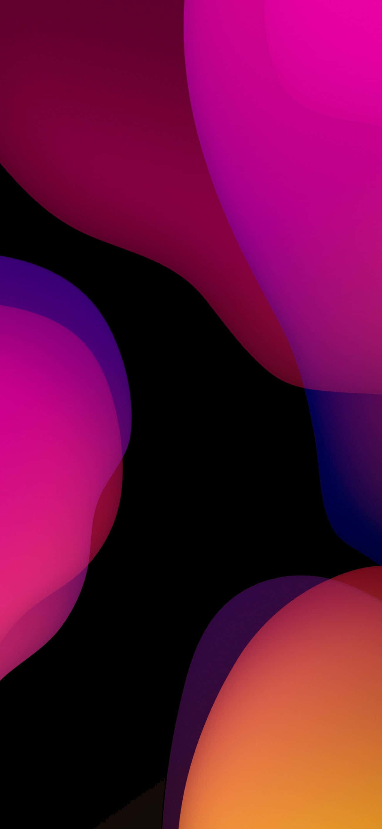 iOS 1 Purppuraiset ja punaiset kuplat Taustakuvat