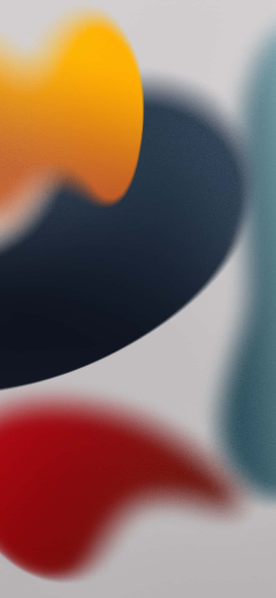 iOS 13 keltainen ja punainen esteettinen tausta Taustakuvat