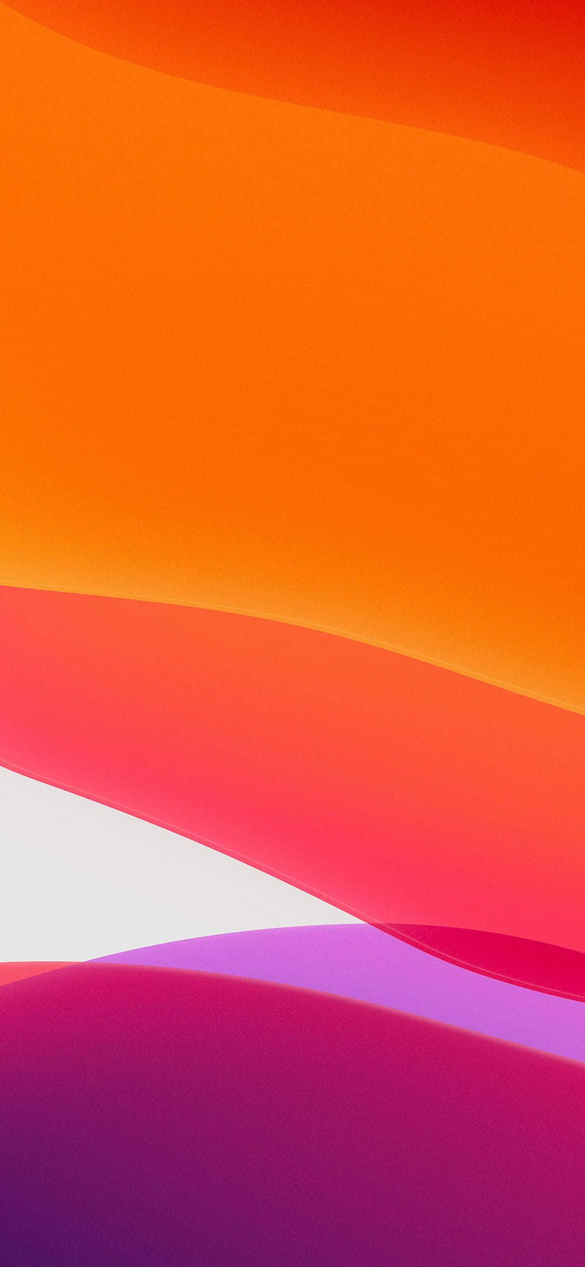 iOS 13 – vaaleanpunainen ja oranssi -tausta Taustakuvat