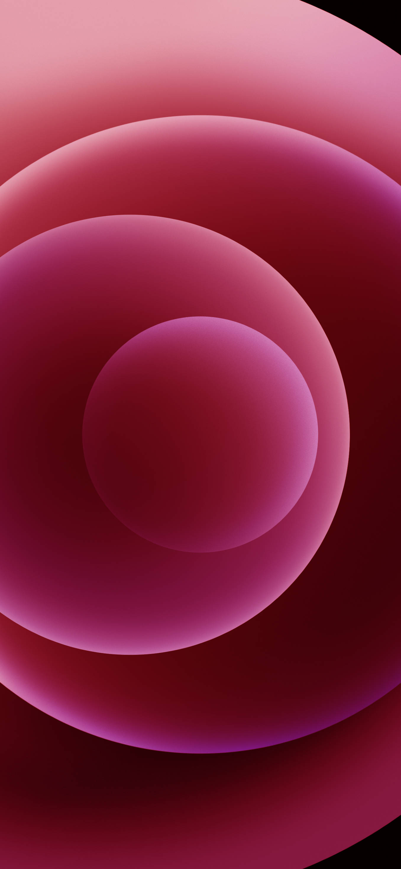 iPhone 12 Pro Pink Orbs Taustakuvat