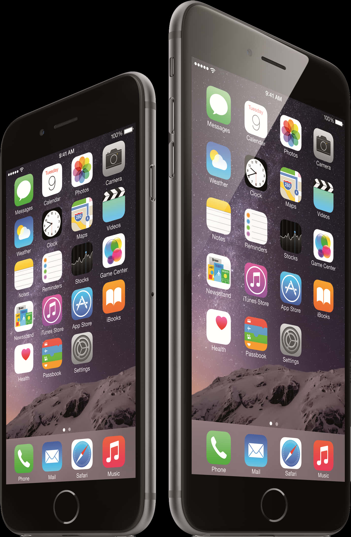 iPhone 6 ja 6 Plus -näyttö Taustakuvat