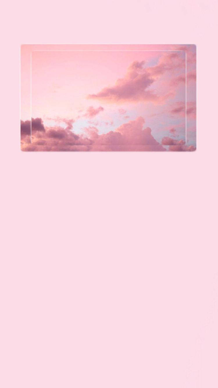 iPhone Pink Estetiikka Kehystetty Taivas Taustakuvat