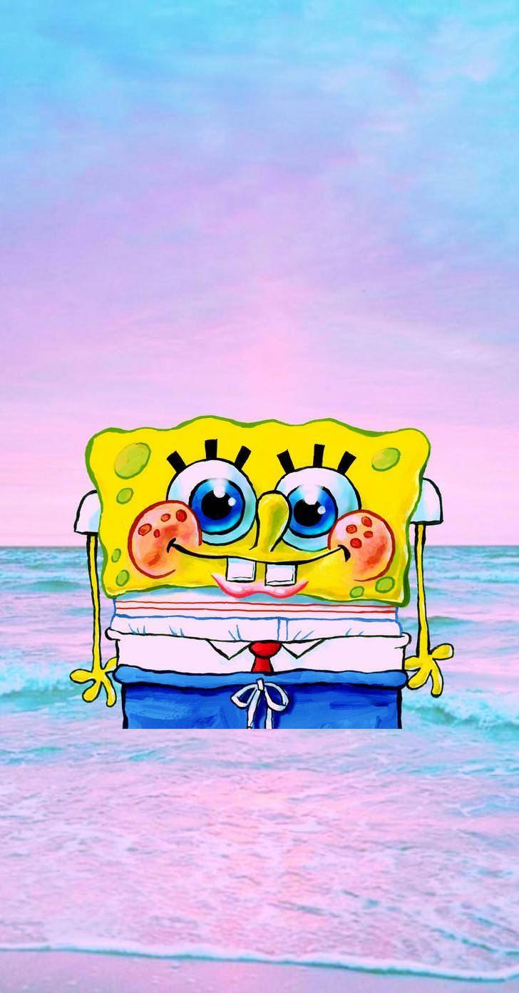 iPhone Pink Estetiikka Spongebob Taustakuvat
