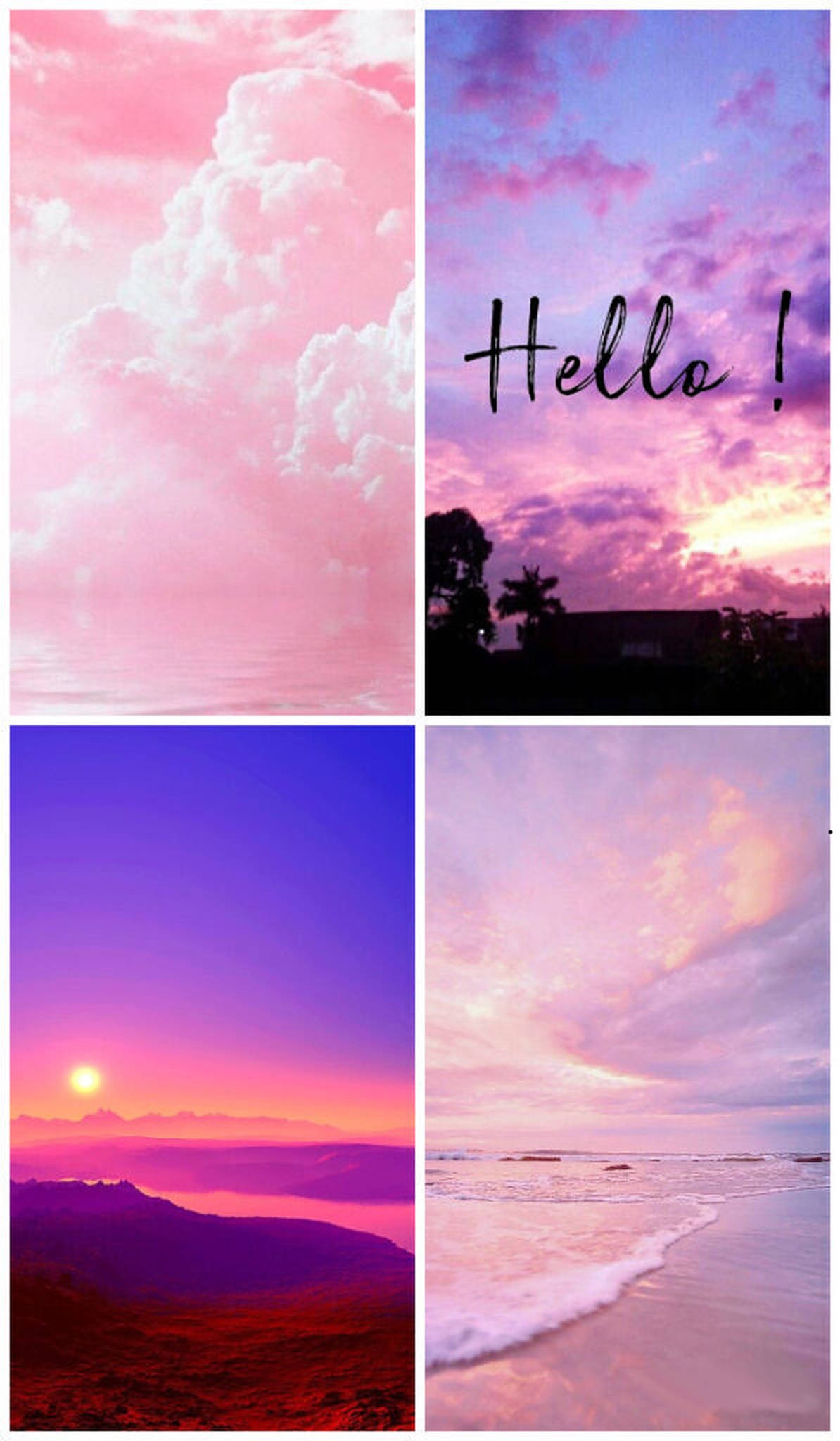 iPhone Pinkkies Aesthetic Kollaasi Taustakuvat