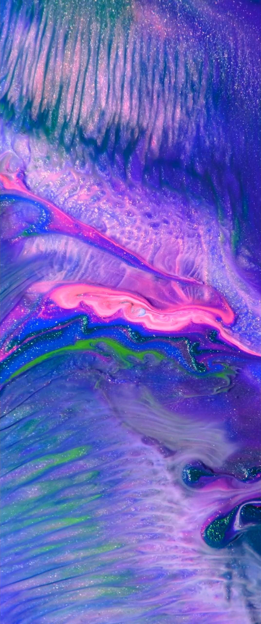 iPhone X alkuperäinen violetit aallot Taustakuvat