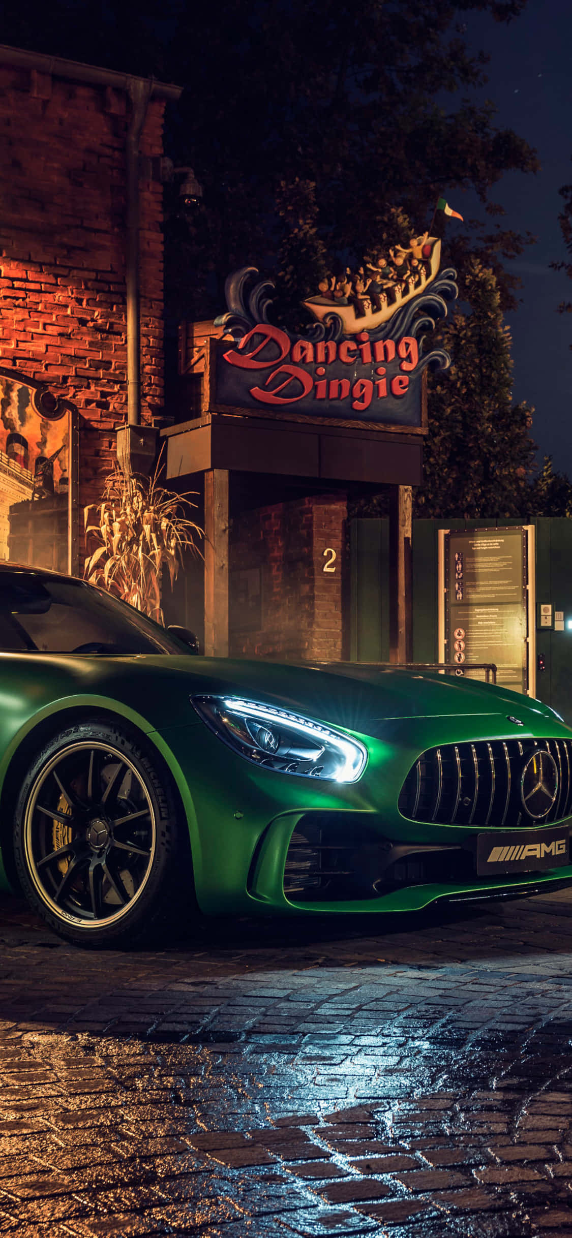 iPhone X Amg Gt-r -tausta ja vihreä AMG GT Taustakuvat