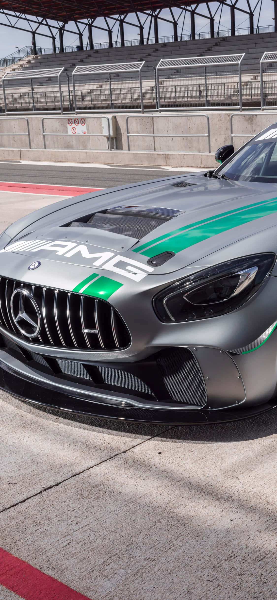 iPhone X Amg Gt-r -taustakuva Hopea AMG GT4 Taustakuvat