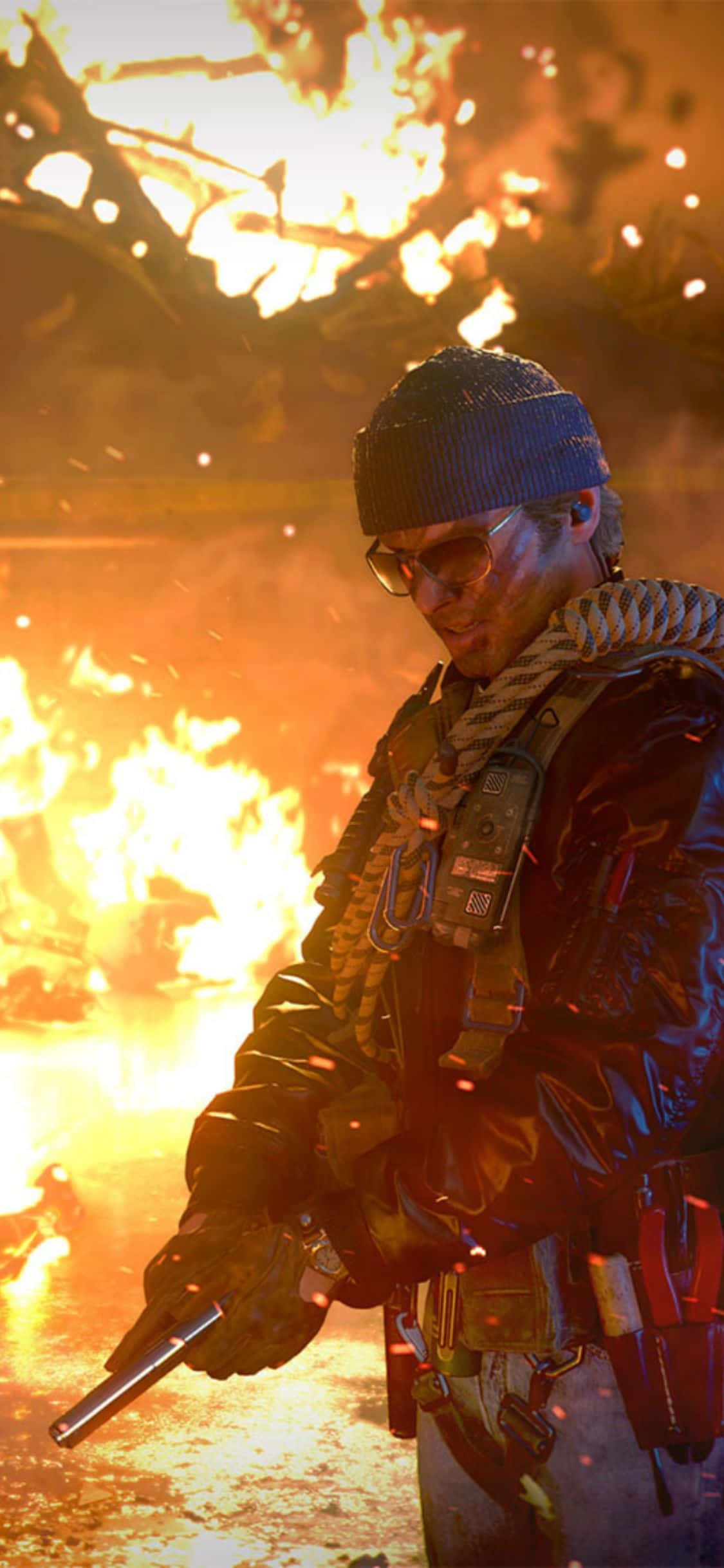 iPhone X Call Of Duty Black Ops Cold War -taustakuva Russell Adler Taustakuvat