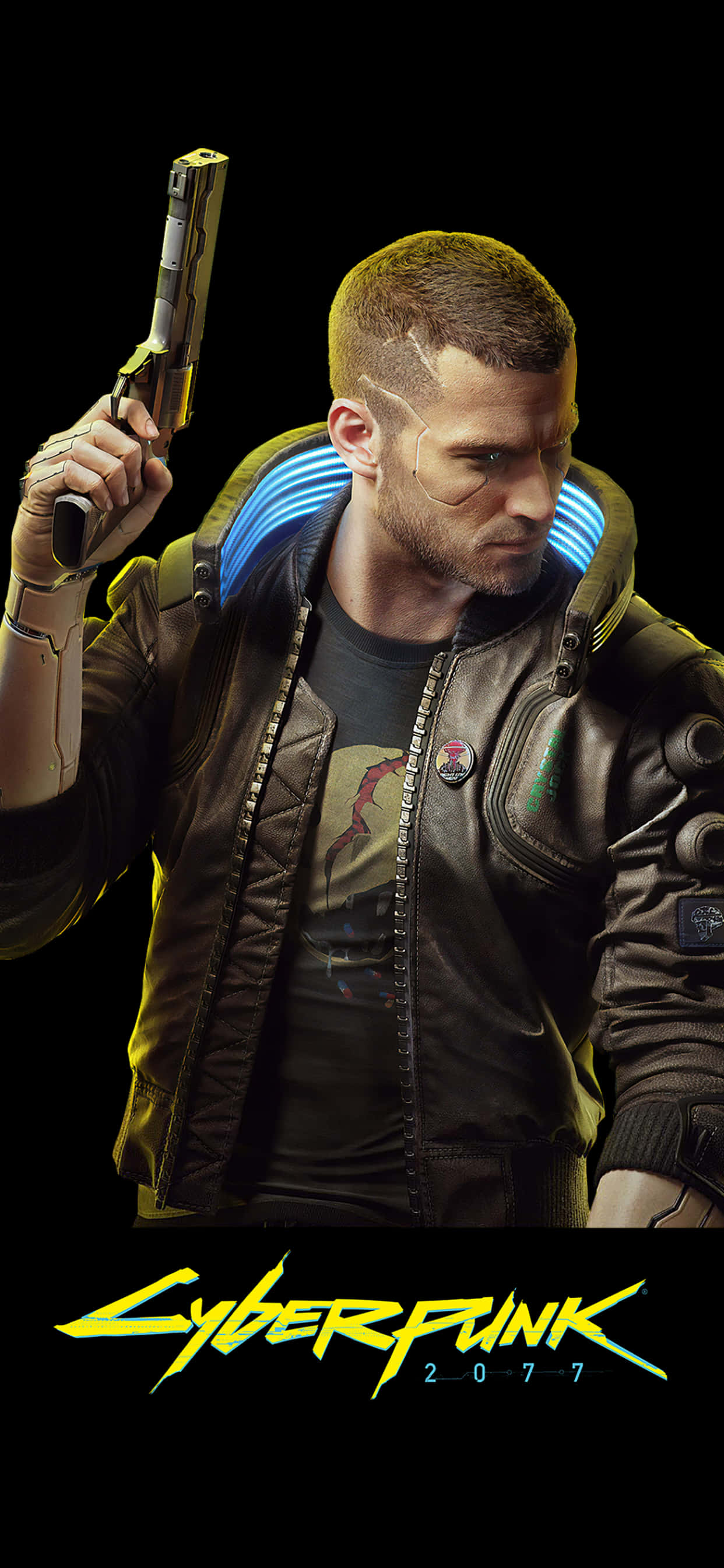 iPhone X Cyberpunk 2077 -taustakuva Taustakuvat
