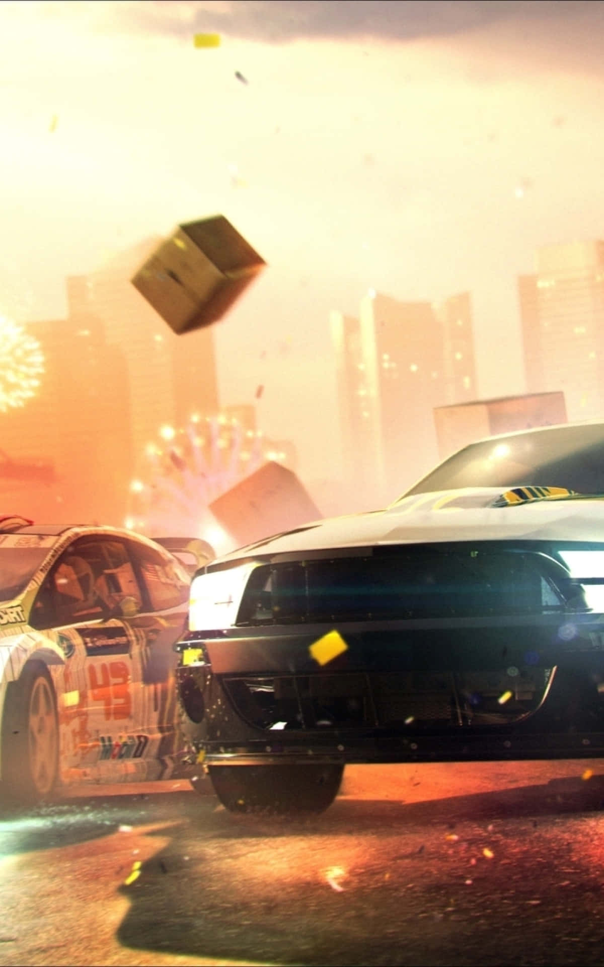 iPhone X Dirt Showdown pahvilaatikko tausta Taustakuvat