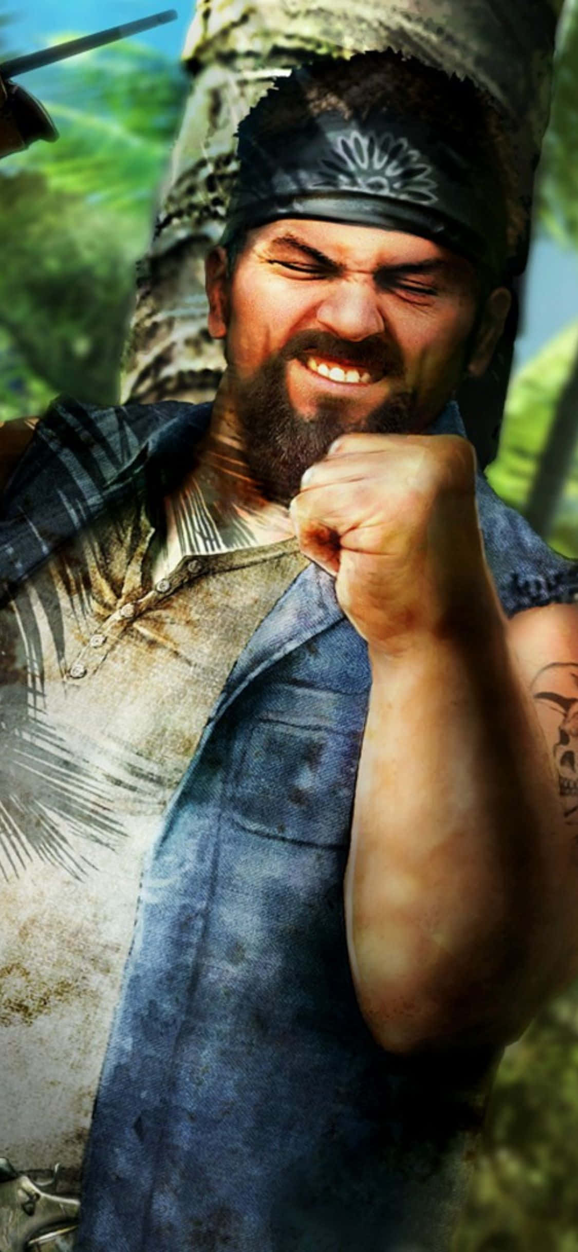 iPhone X Far Cry 3 Hurk Drubman Jr -tausta Taustakuvat