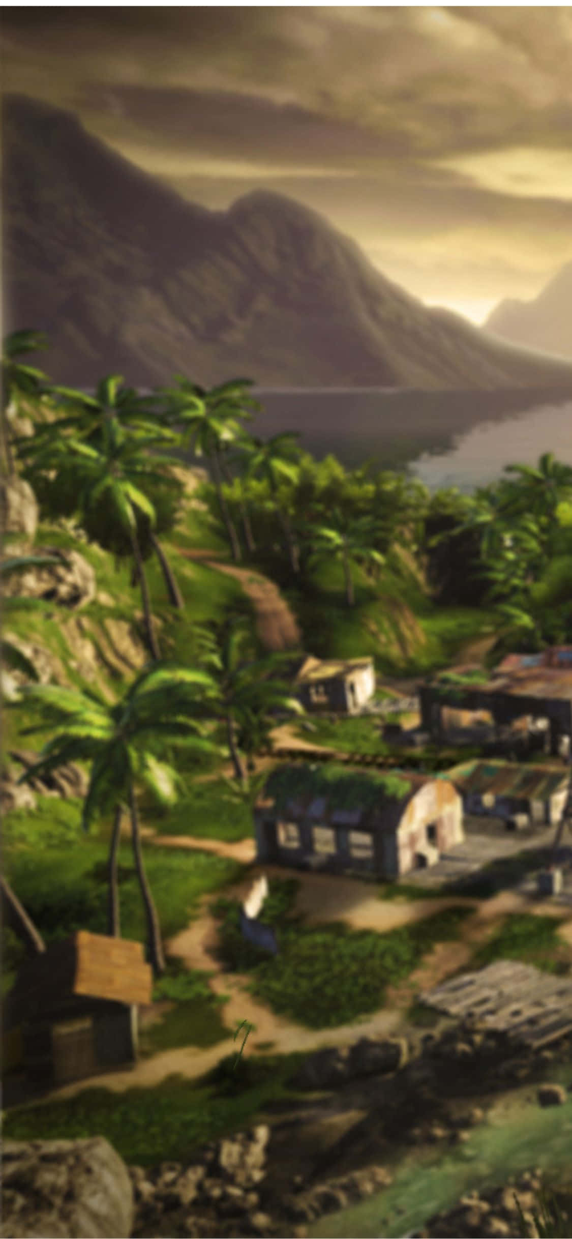 iPhone X Far Cry 3 -kylätausta Taustakuvat
