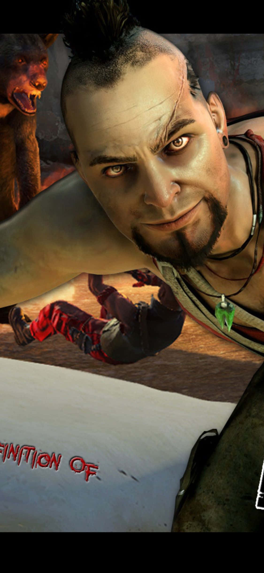 iPhone X Far Cry 3 Vaas Montenegro -taustakuva Taustakuvat