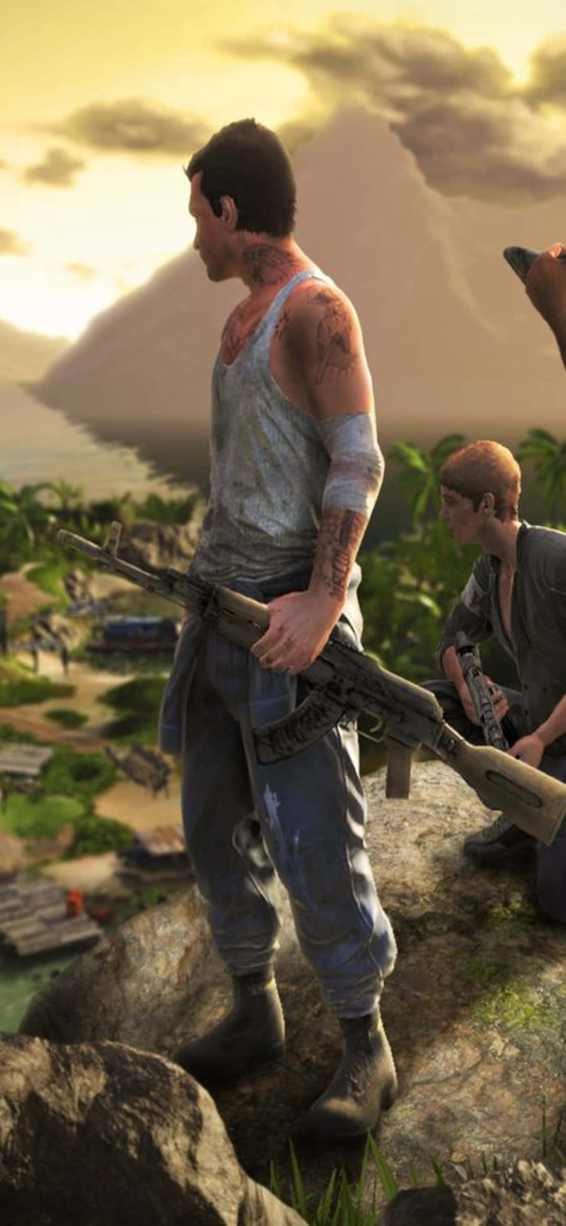 iPhone X Far Cry 3 -epäsiisti hahmotausta Taustakuvat
