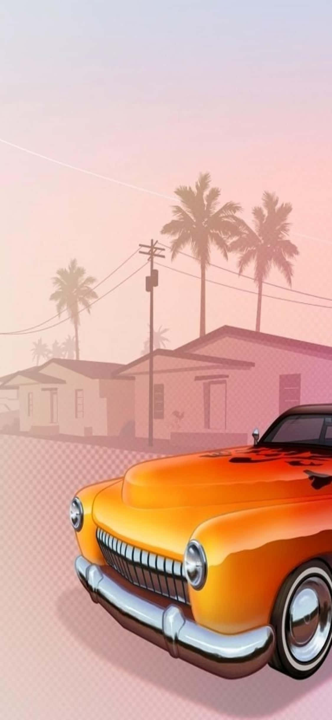 iPhone X Grand Theft Auto V -tausta ja auto Taustakuvat