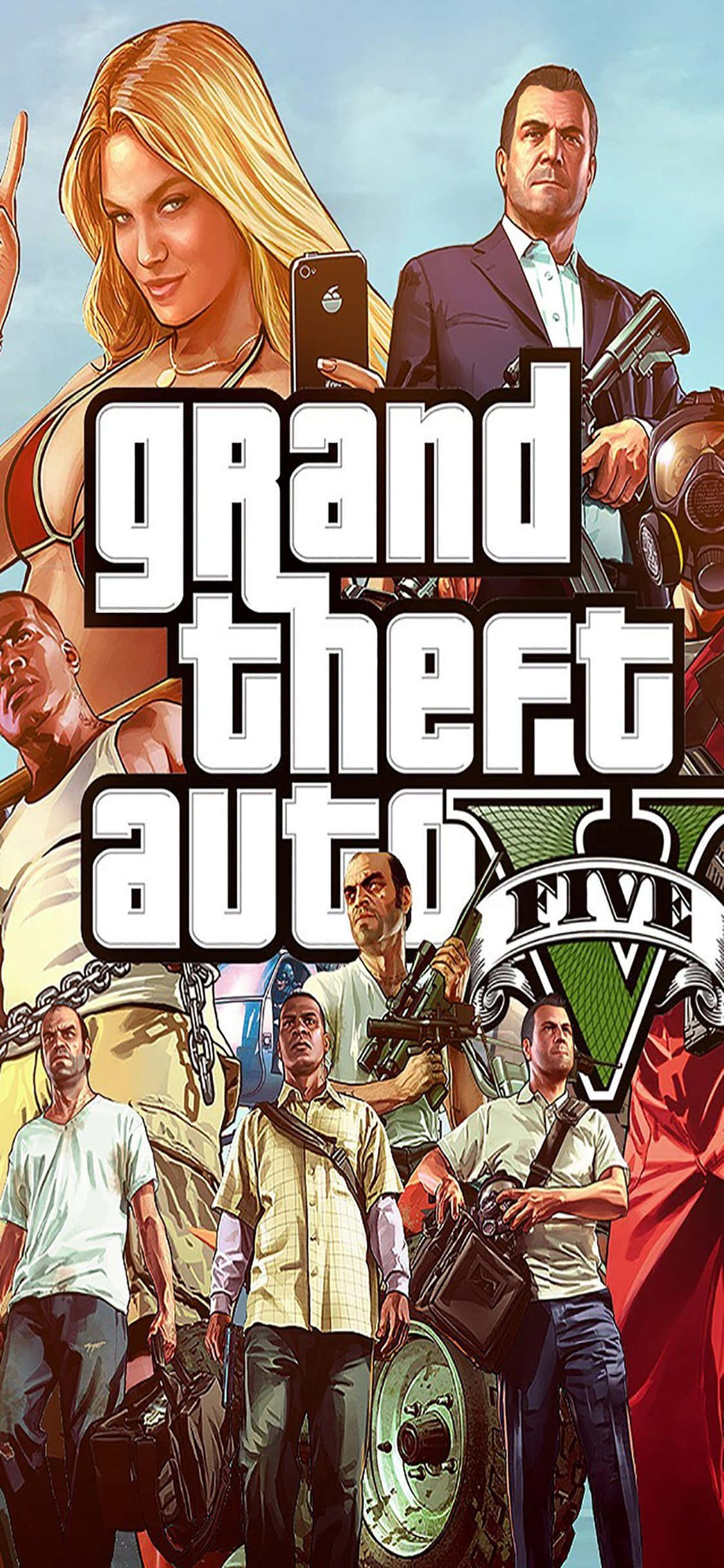 iPhone X Grand Theft Auto V -tausta pelihahmo Taustakuvat