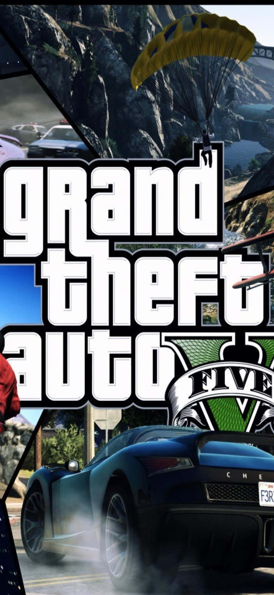 iPhone X Grand Theft Auto V -taustakuva ajoneuvossa Taustakuvat