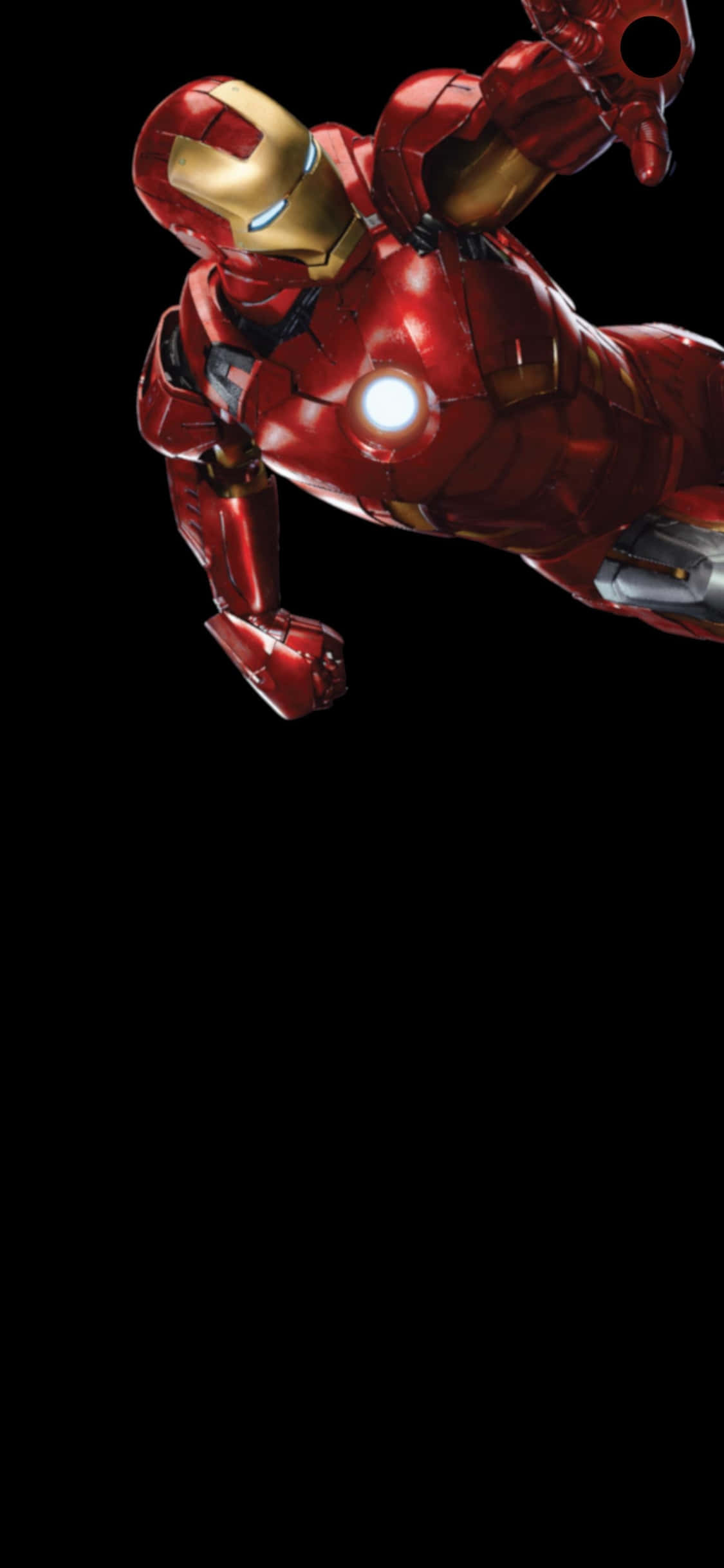 iPhone X Iron Man Tausta Lentävä Musta Tausta Taustakuvat