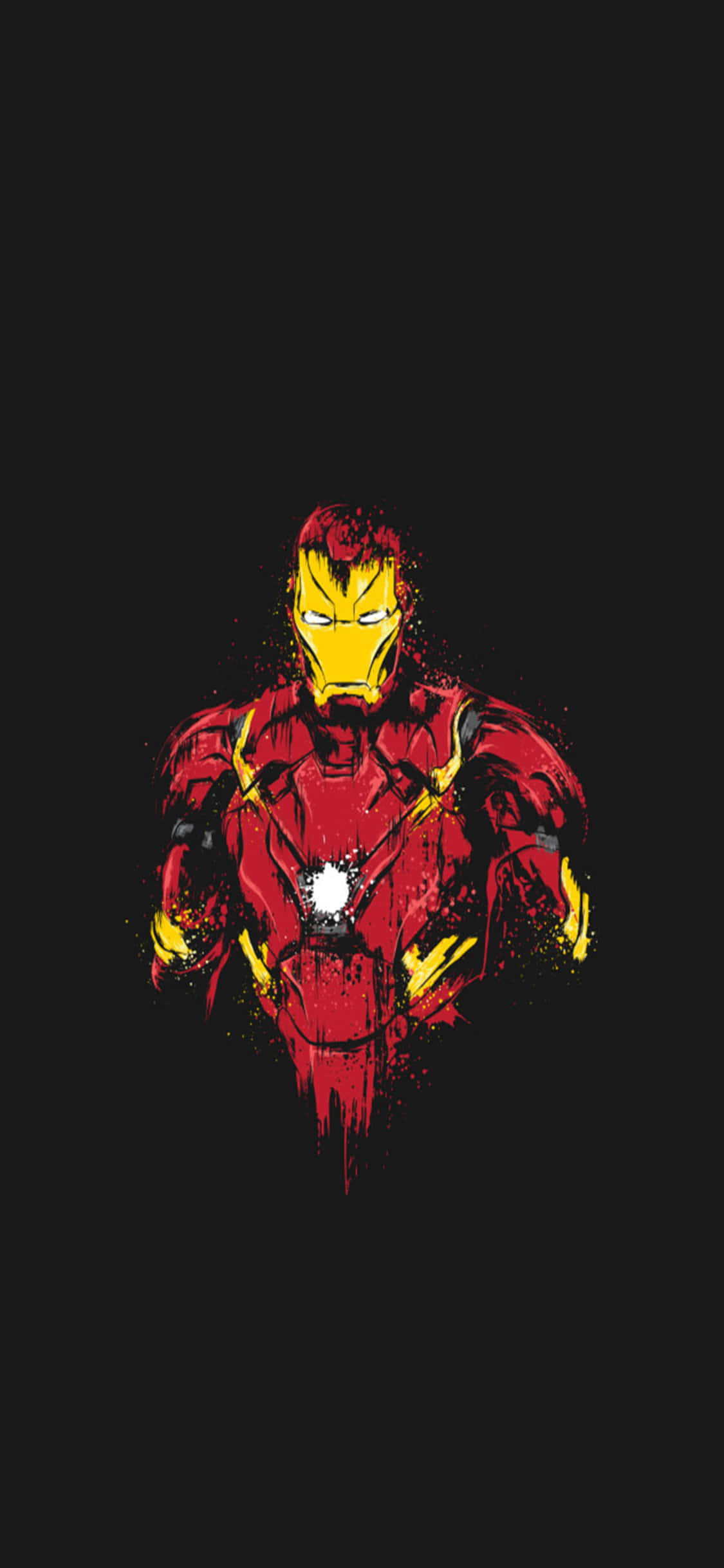 iPhone X Iron Man Tausta Iron Man Vaurioitunut Puku Musta Tausta Taustakuvat