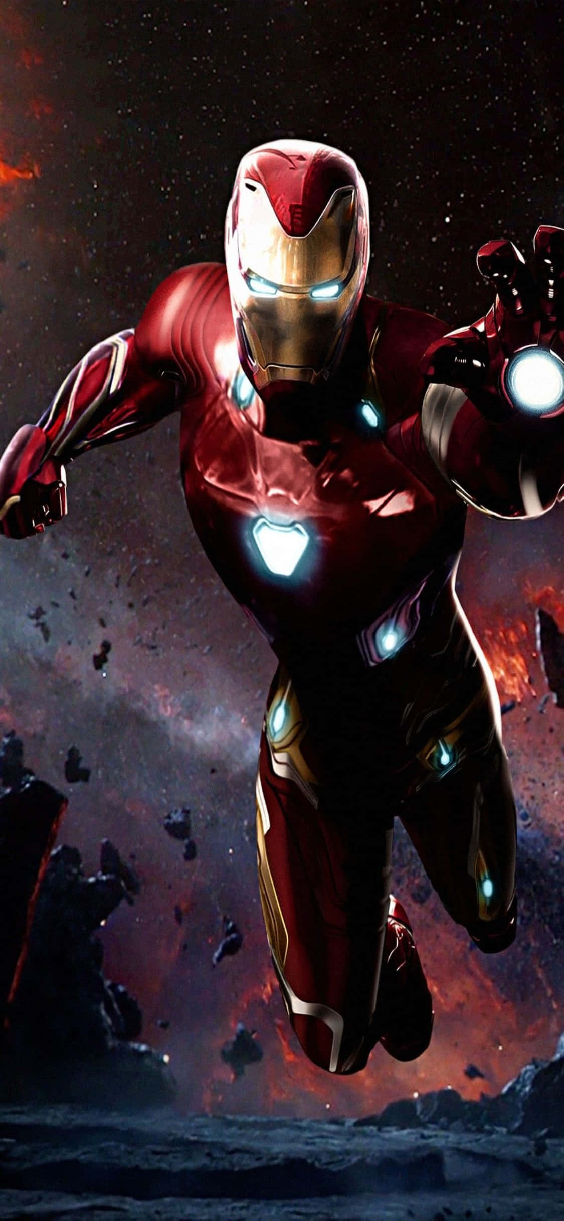 iPhone X Iron Man Tausta Iron Man Osoittaa Säteilijää Taustakuvat