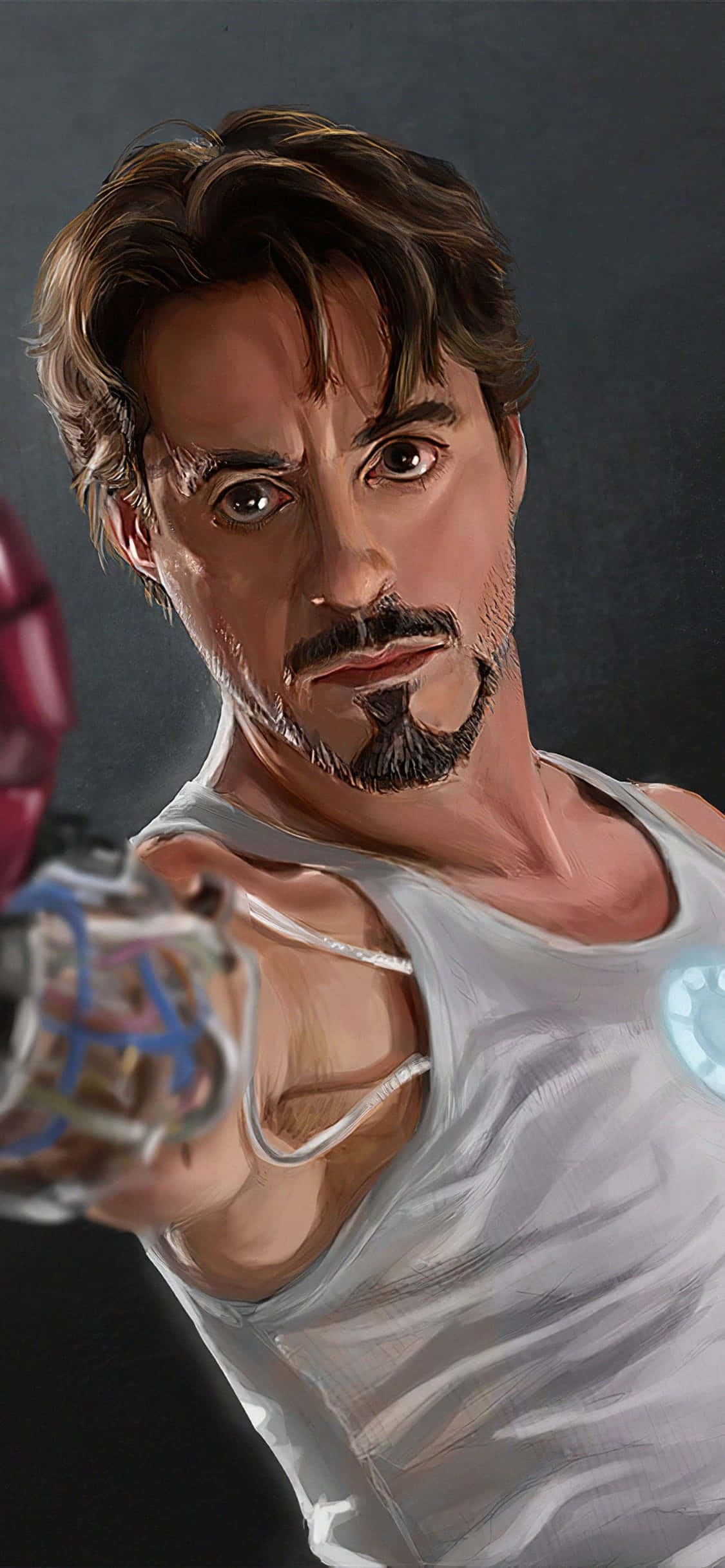iPhone X -Iron Man -tausta, Tony Stark ilman pukua Taustakuvat