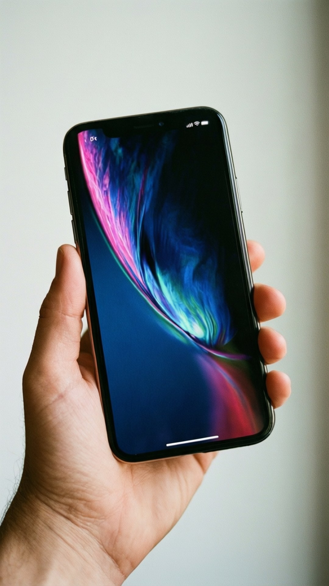 iPhone X kädessä Taustakuvat