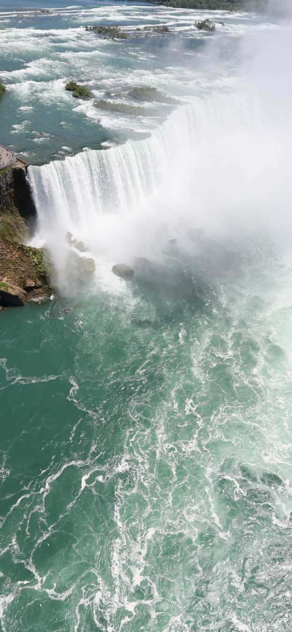 iPhone X Kivinen Niagara Putoukset Taustakuva Taustakuvat
