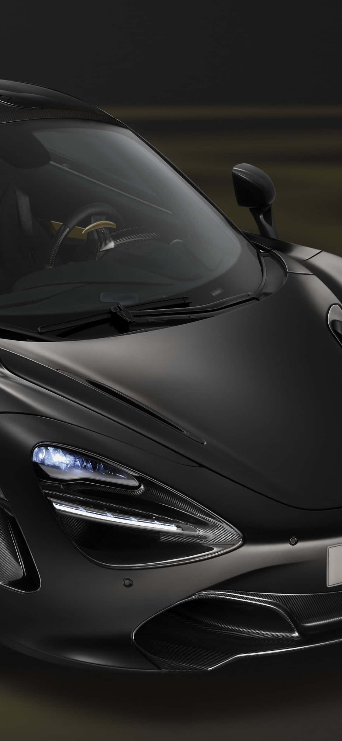 iPhone X Mclaren 720s Musta Tausta Taustakuvat