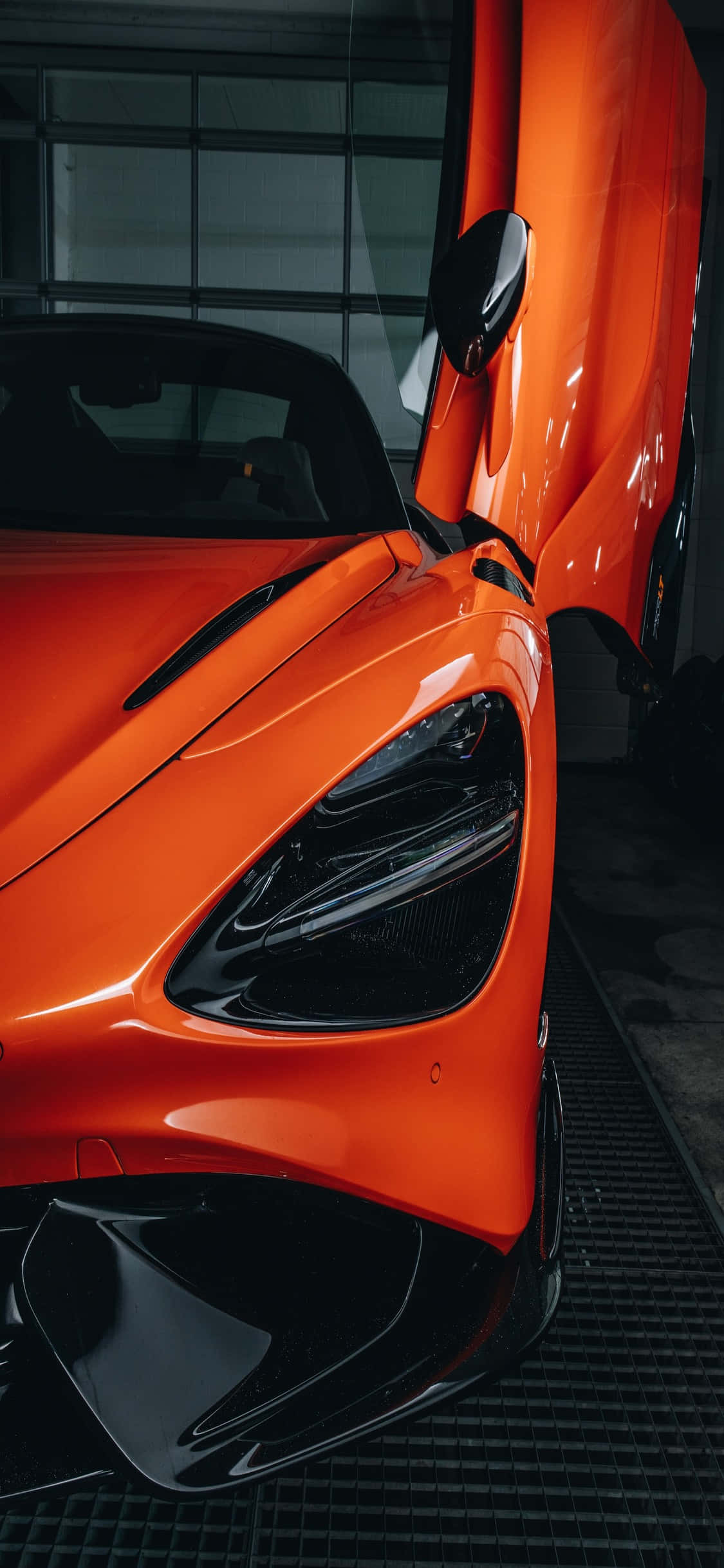 iPhone X Mclaren 720s Oranssi Ovi Tausta Taustakuvat