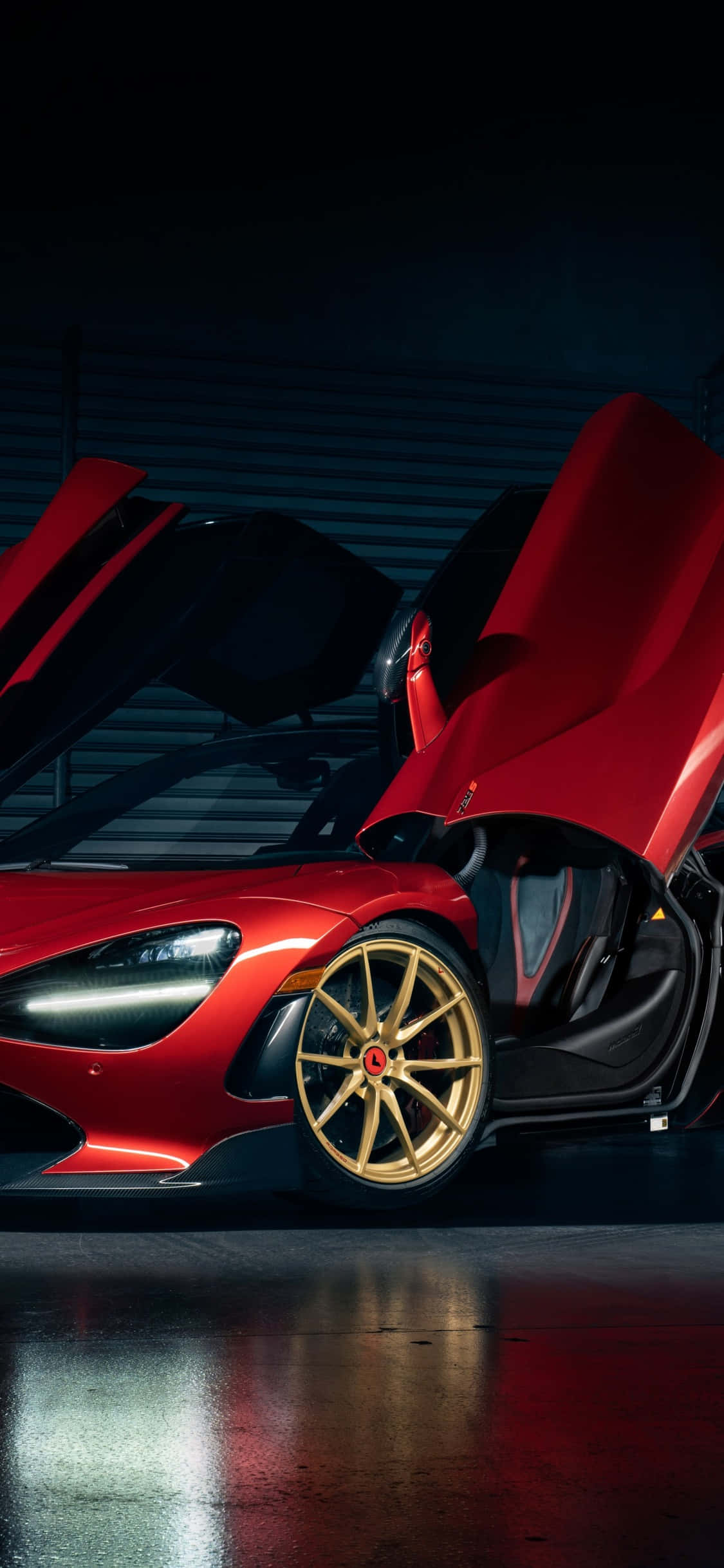 iPhone X Mclaren 720s Punainen Ovi Tausta Taustakuvat