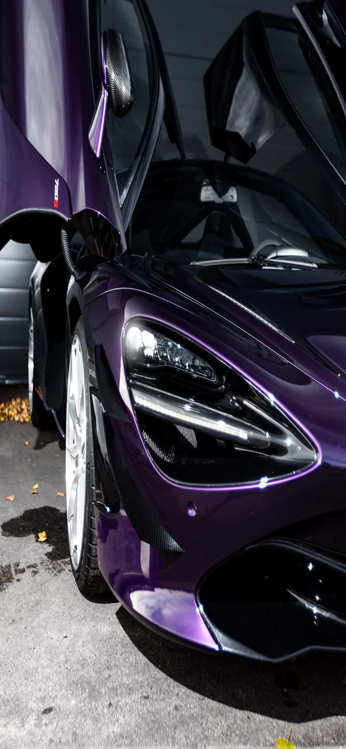 iPhone X Mclaren 720s Violetti Ovi Tausta Taustakuvat