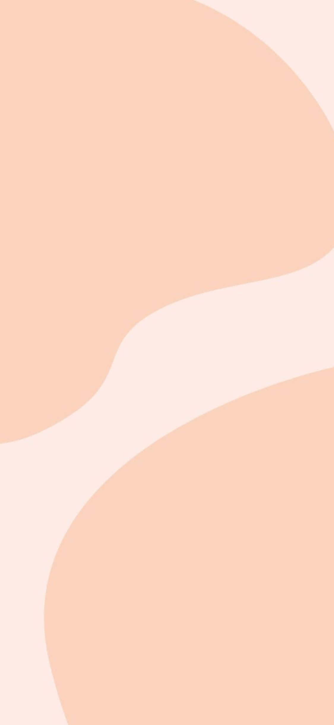 iPhone X Minimalistinen Persikanvärinen Tausta Taustakuvat