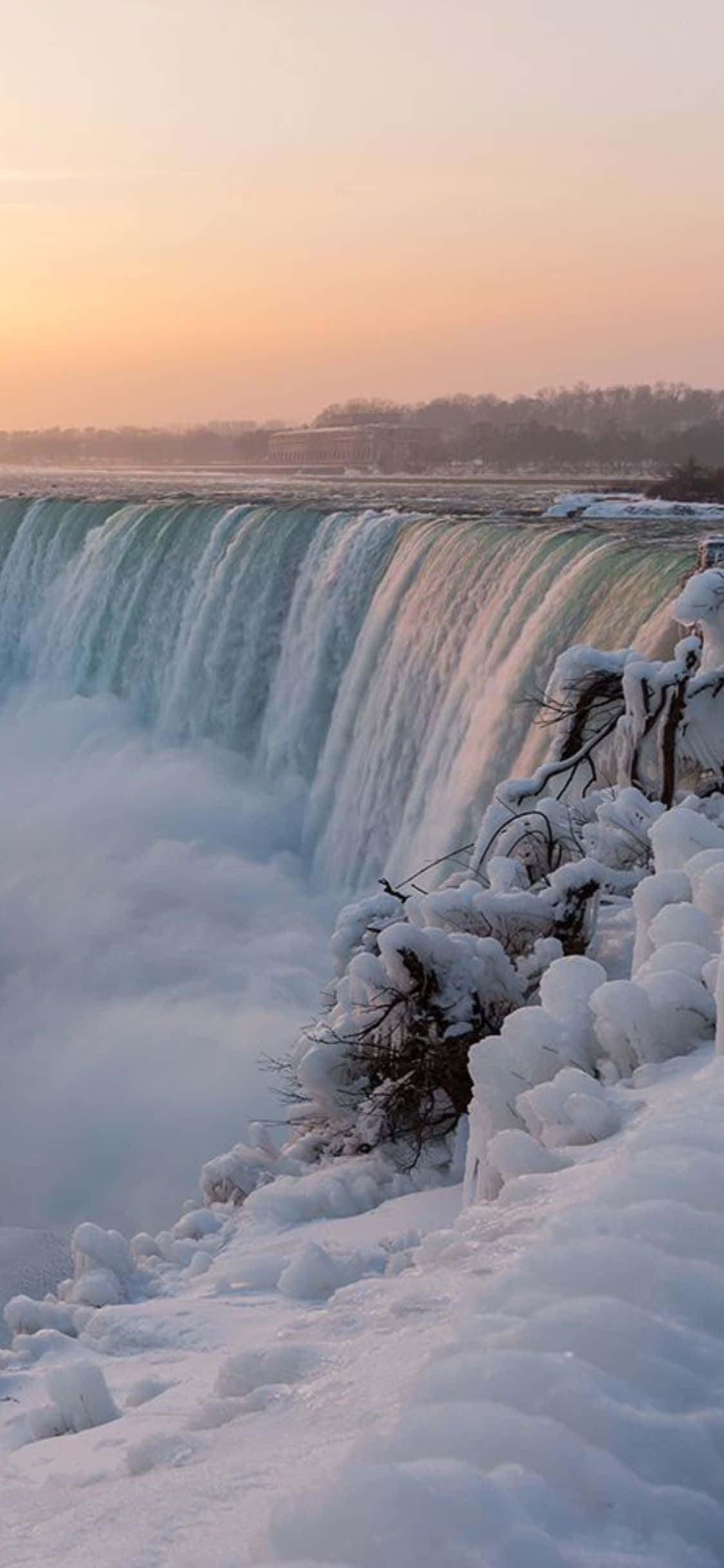 iPhone X Niagara Falls lumitausta Taustakuvat
