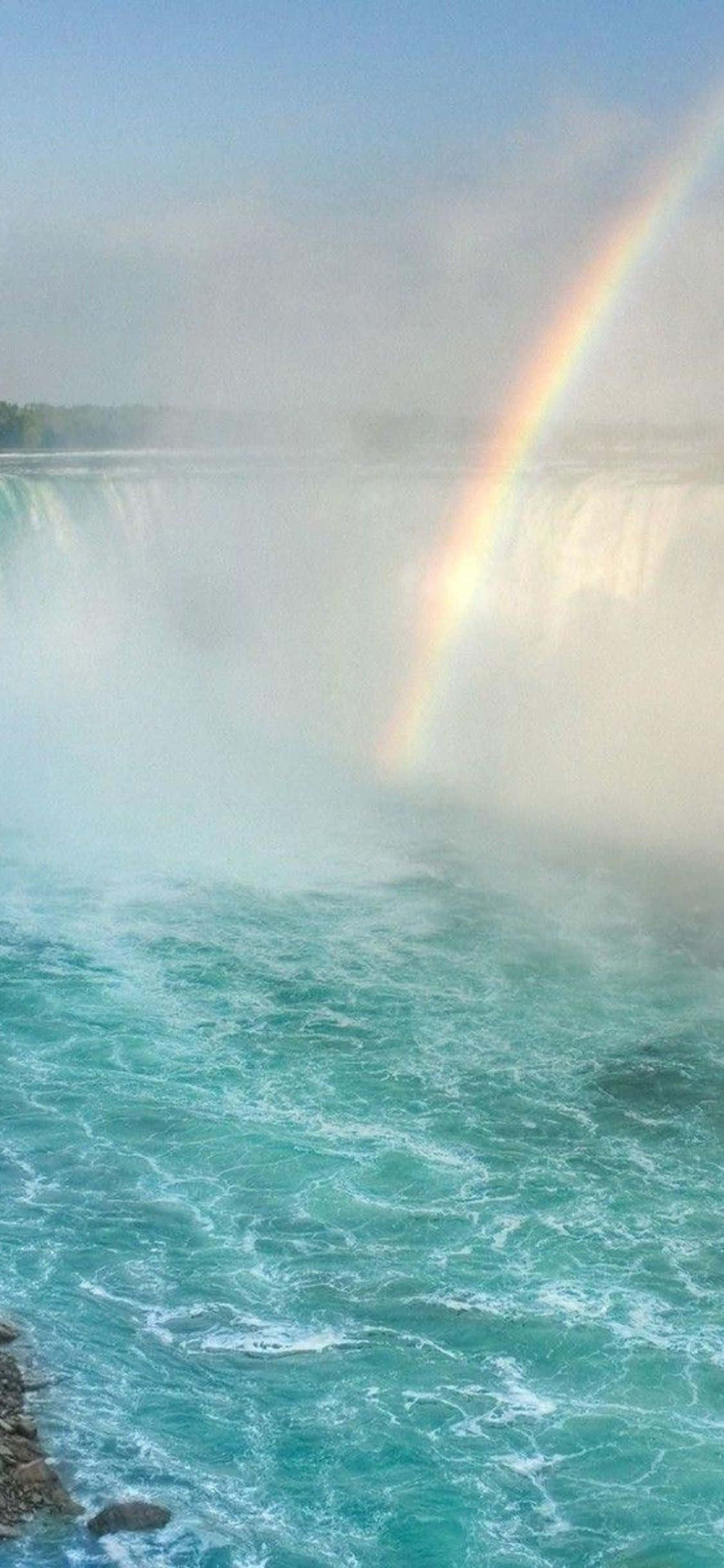 iPhone X Niagara Putoukset Sateenkaari Taustakuva Taustakuvat