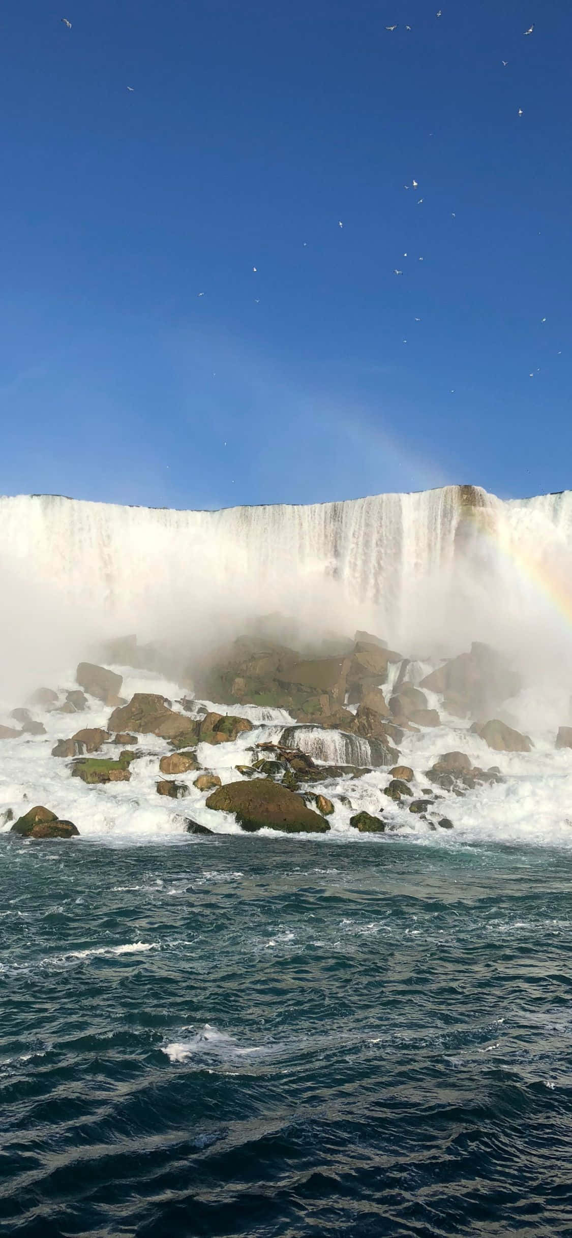 iPhone X Niagara Water Putoukset Taustakuva Taustakuvat