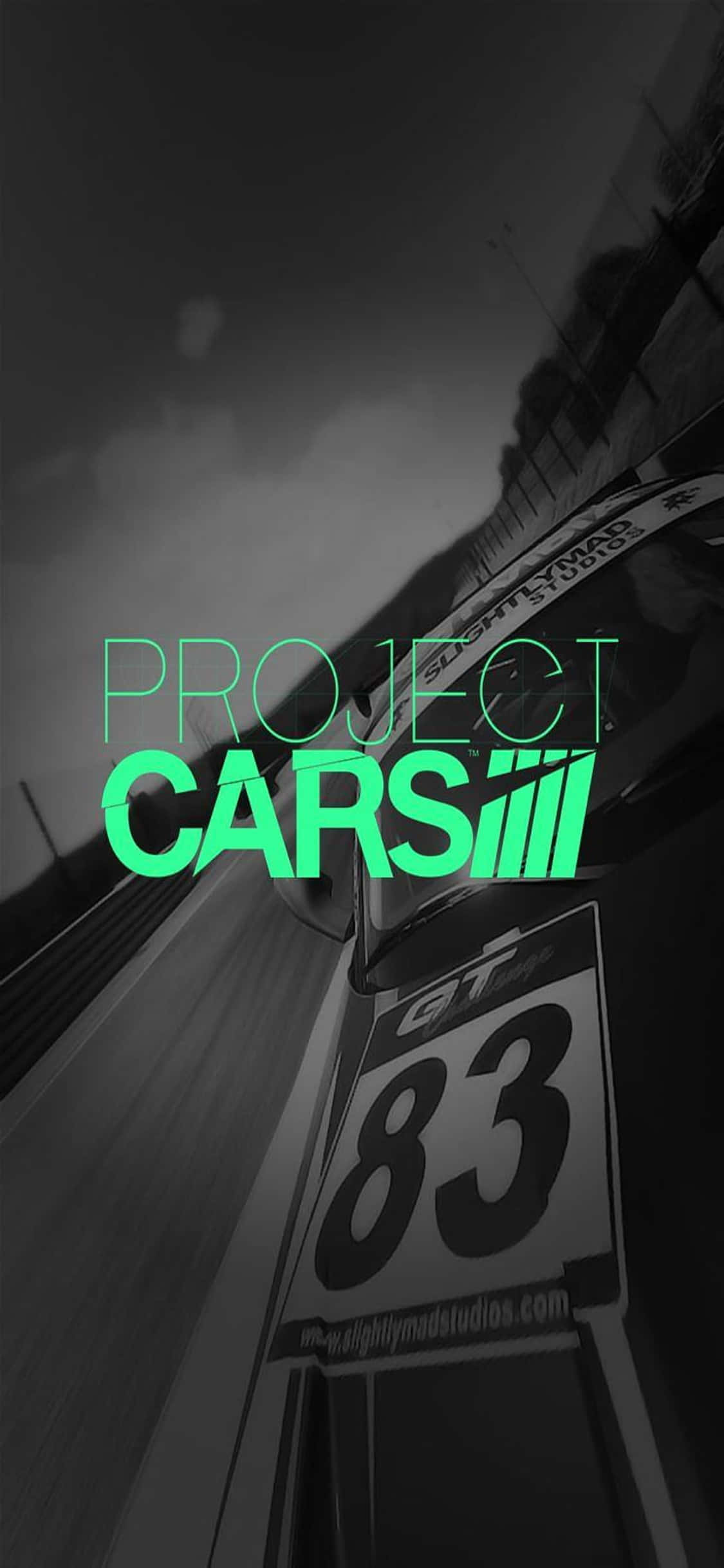 iPhone X Project Cars -tausta pelin juliste vihreä Taustakuvat