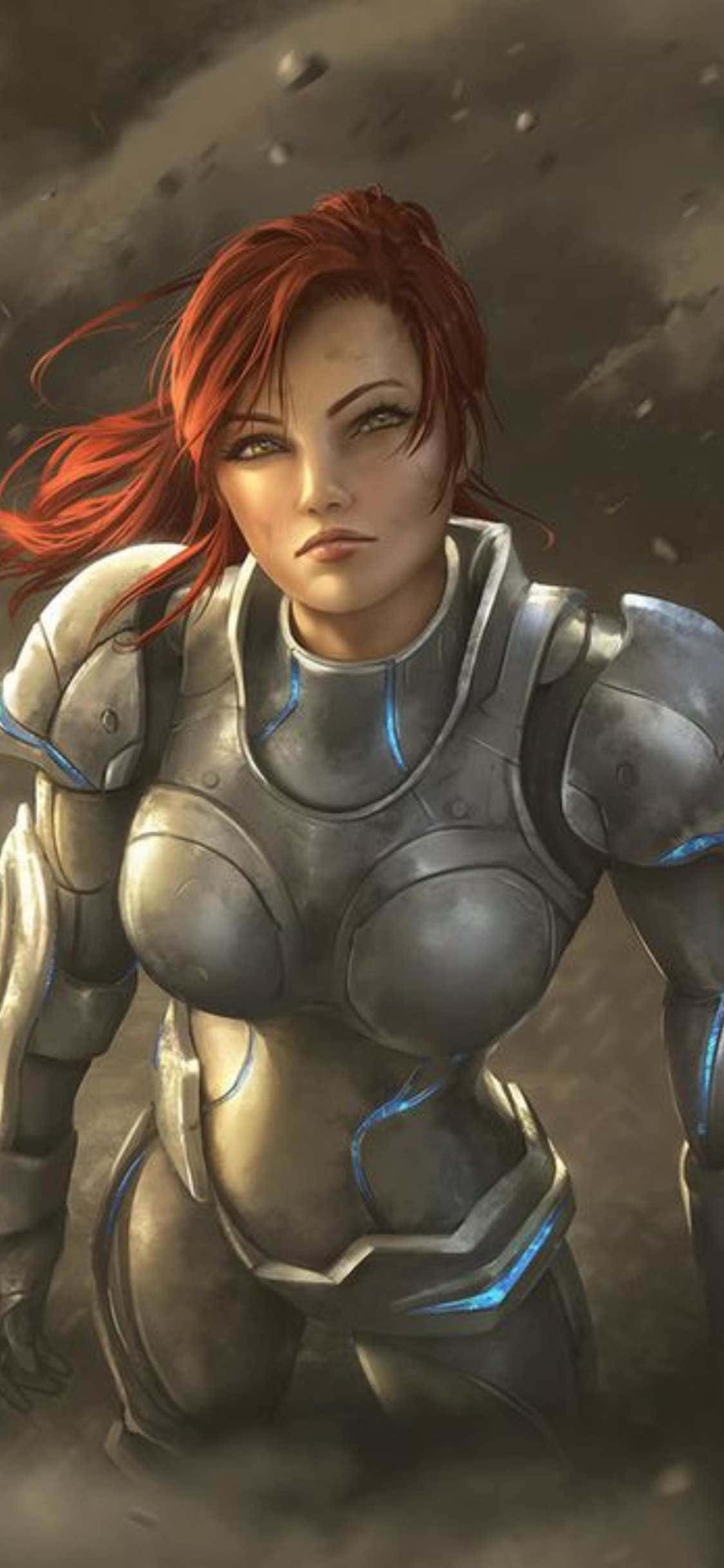 iPhone X Starcraft II -tausta punaiset hiukset Taustakuvat