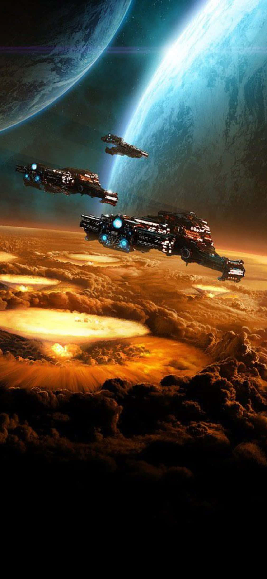 iPhone X Starcraft Ii Tausta Planeetta Taustakuvat