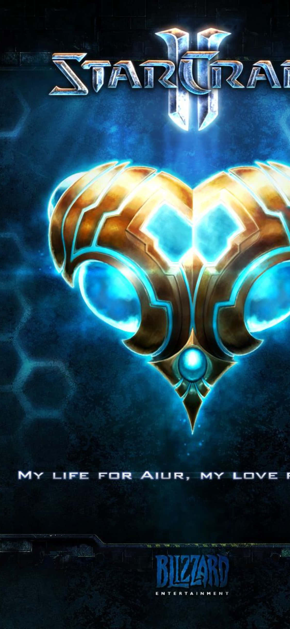 iPhone X Starcraft II Tausta Sininen Ydin Taustakuvat