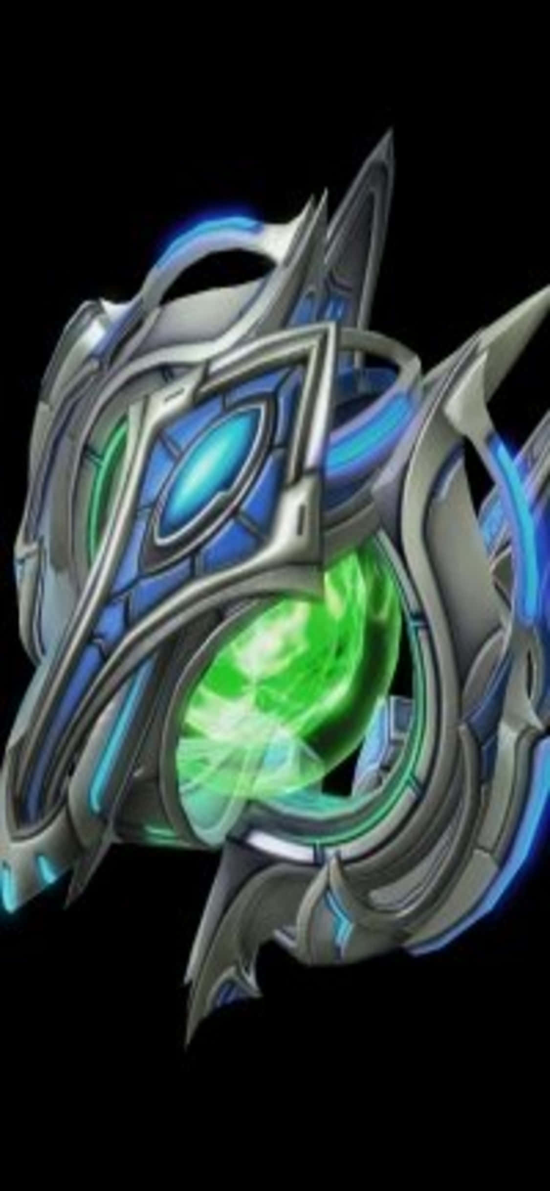 iPhone X Starcraft Ii -taustakuva vihreällä ytimellä Taustakuvat