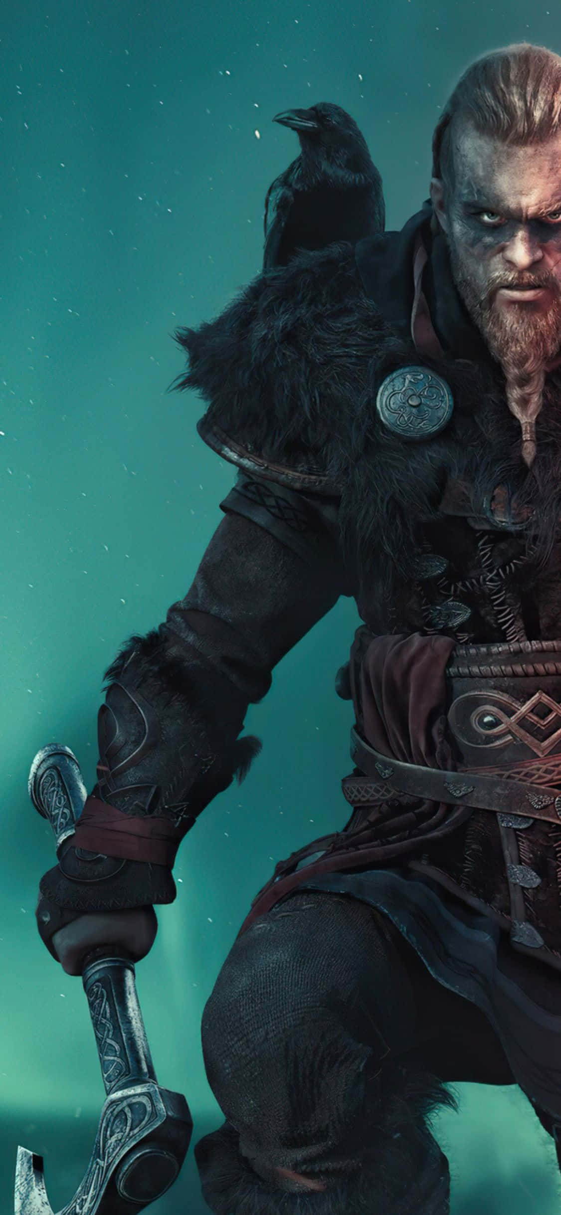 iPhone Xs Assassin's Creed Valhalla Eivor Variksen Kanssa Tausta Taustakuvat
