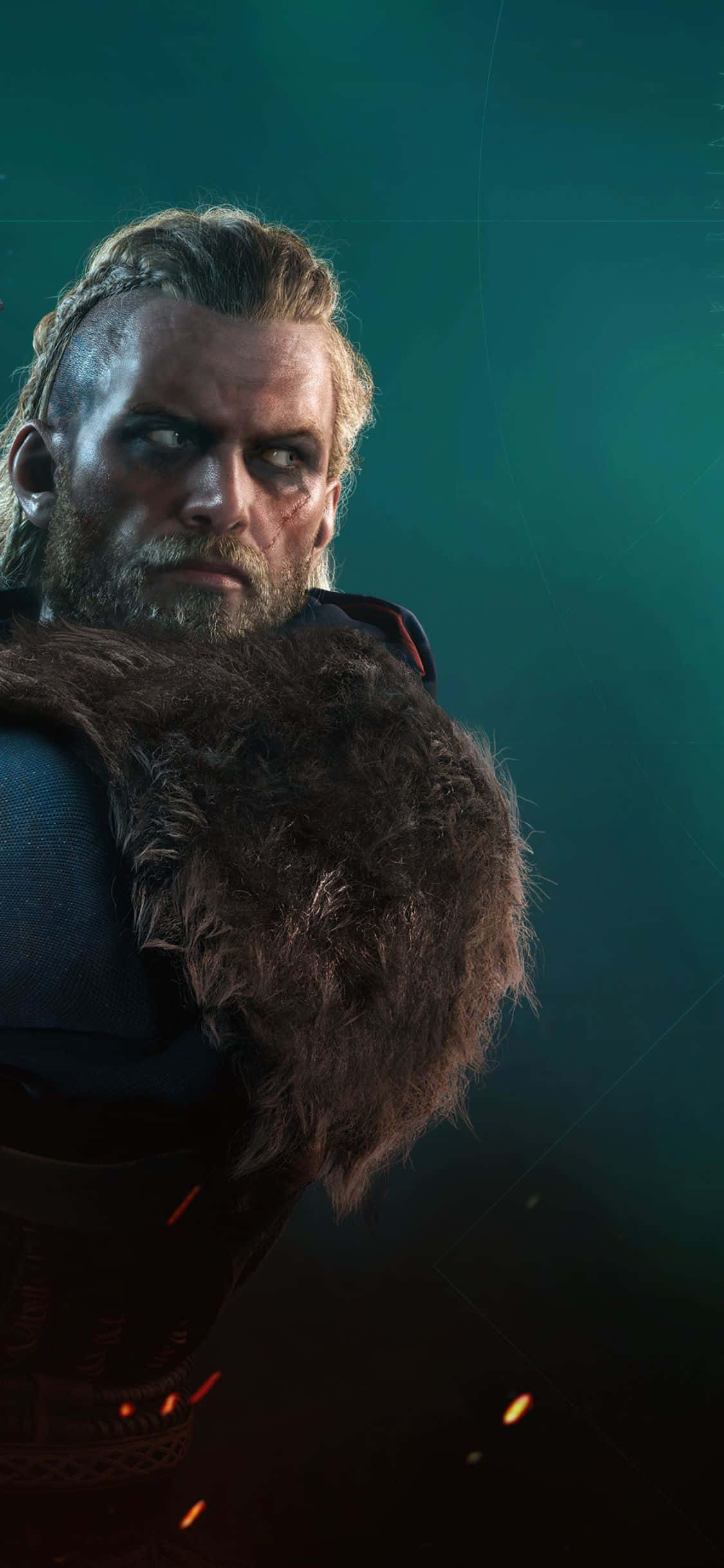 iPhone Xs Assassin's Creed Valhalla Eivorin Kasvot Tausta Taustakuvat
