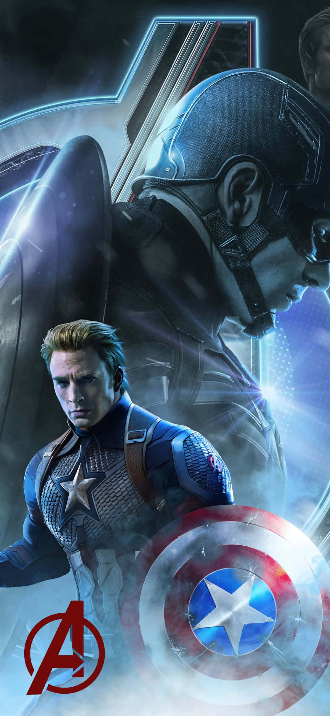 iPhone XS Avengers tausta päällekkäisyys Kapteeni Amerikka Taustakuvat