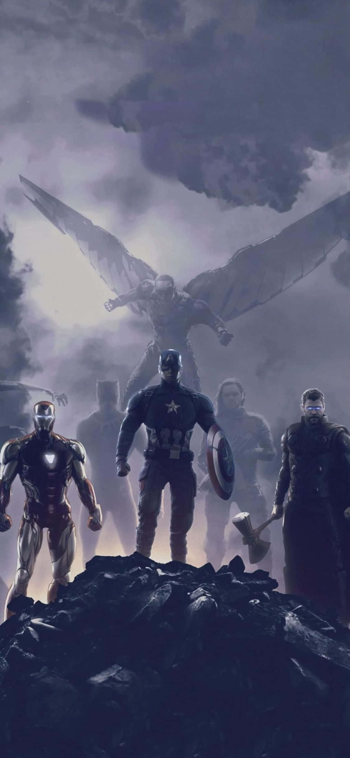 iPhone XS Avengers Endgame -elokuvan taustakuva Taustakuvat