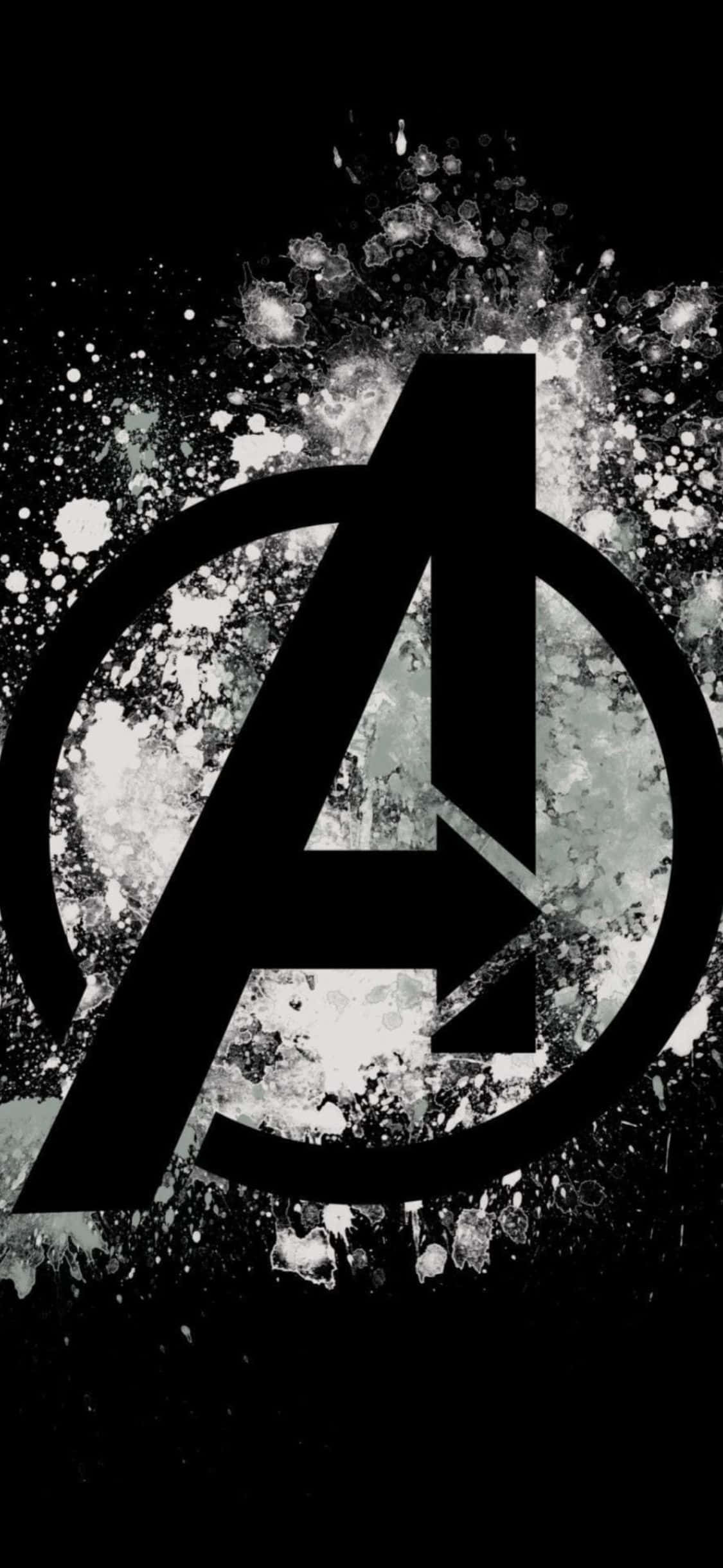 iPhone XS Avengers logo abstrakti taustakuva Taustakuvat