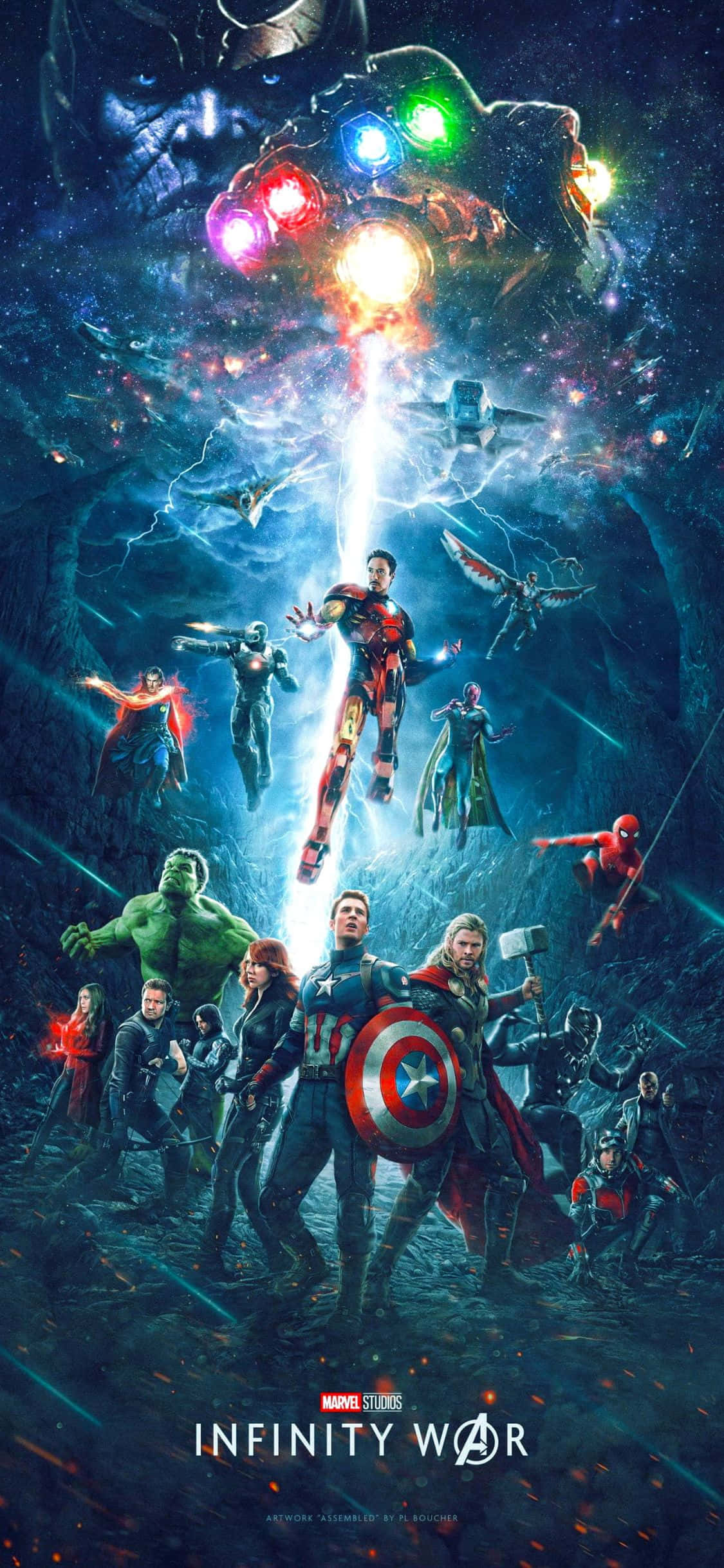 iPhone XS Avengers Infinity War -taustakuva Taustakuvat