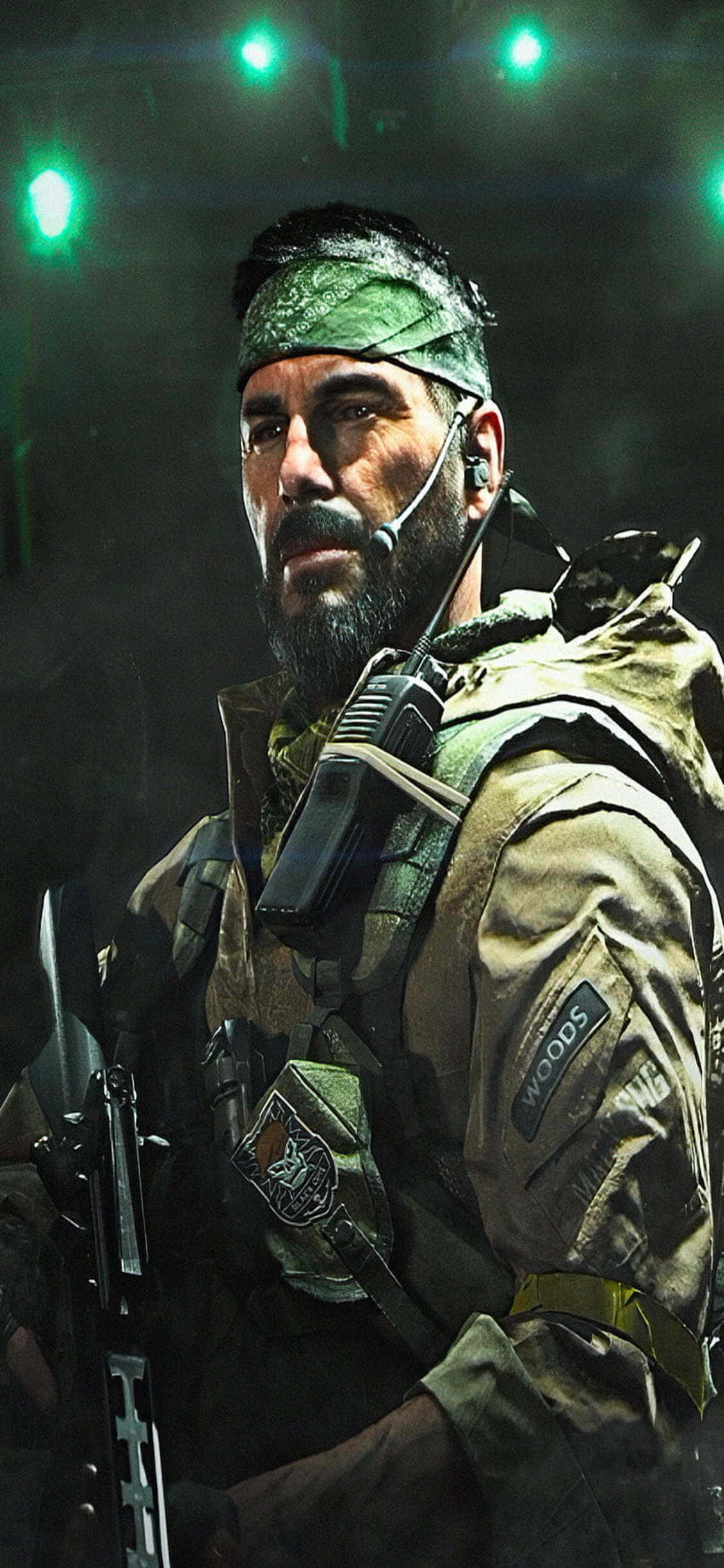 iPhone XS Call of Duty Black Ops Cold War Woods -taustakuva Taustakuvat