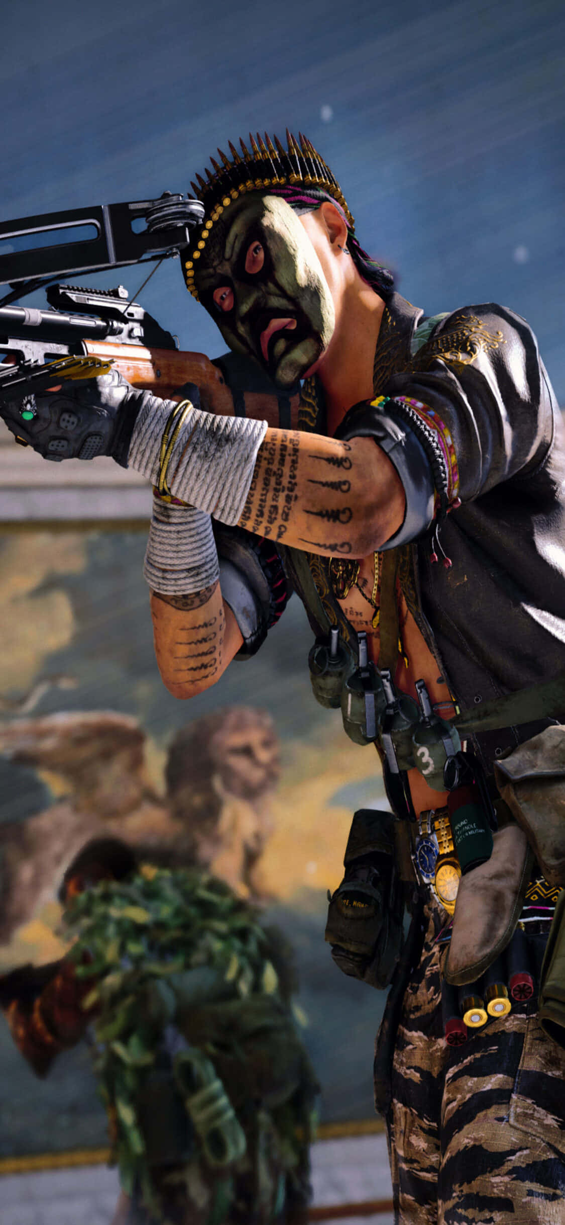 iPhone Xs Call Of Duty Black Ops Cold War varsijousi -taustakuva Taustakuvat