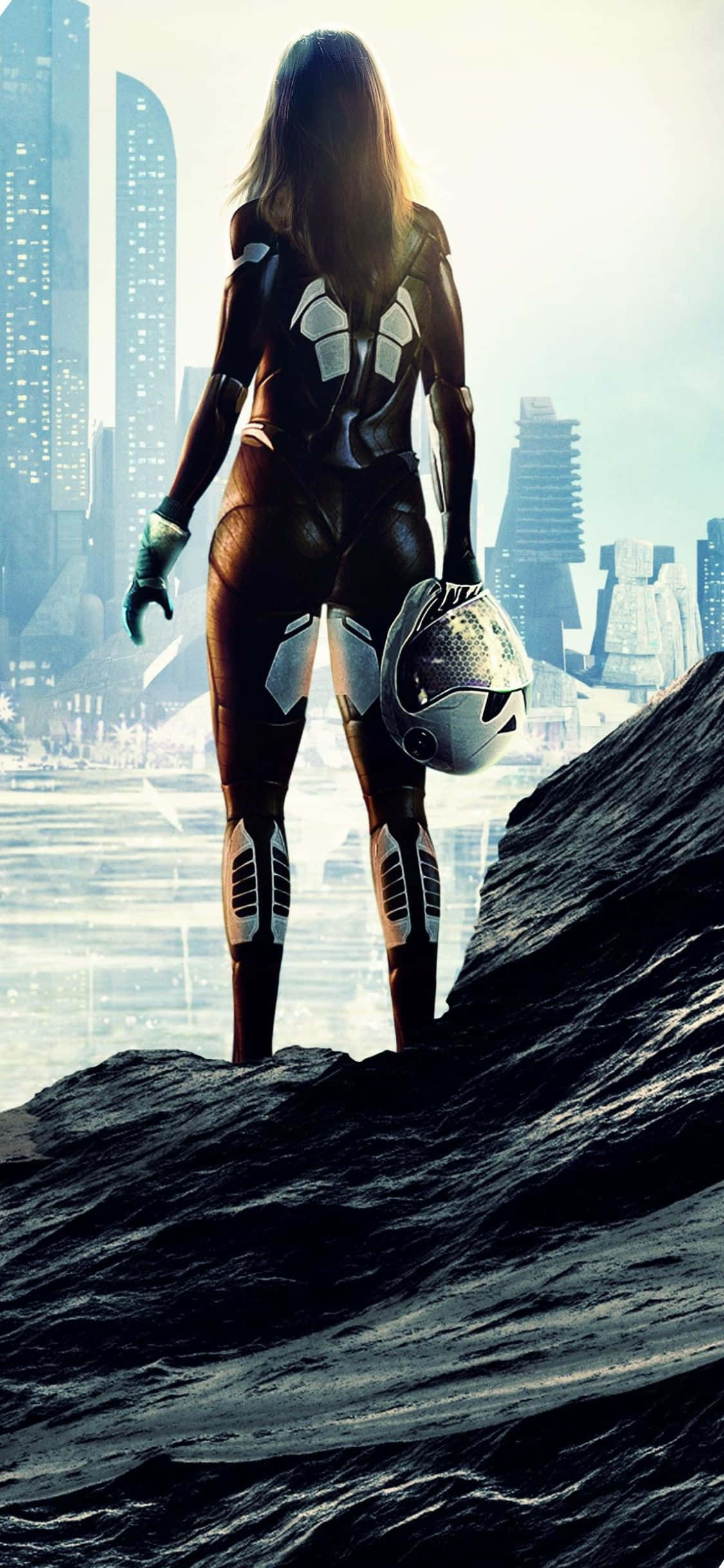 iPhone XS Civilization Beyond Earth naisastronautti taustakuva Taustakuvat