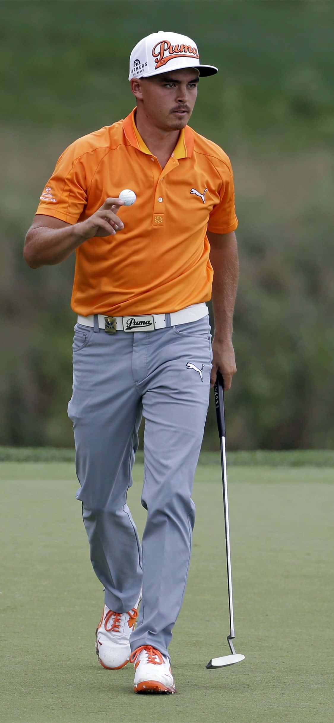 iPhone Xs Golf-tausta Rickie Fowlerin kanssa Taustakuvat